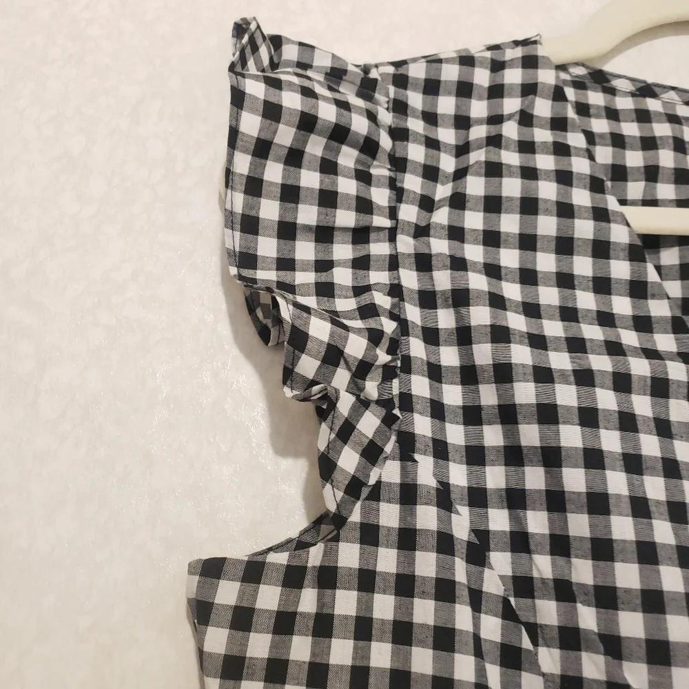NEW BCBG PLAID JUMPSUIT...SIZE:10 - Picture 11 of 15
